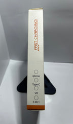 4in1 Fast Charging Cable, Upto 65W, Unbreakable, Metal Quality (C-4in1)