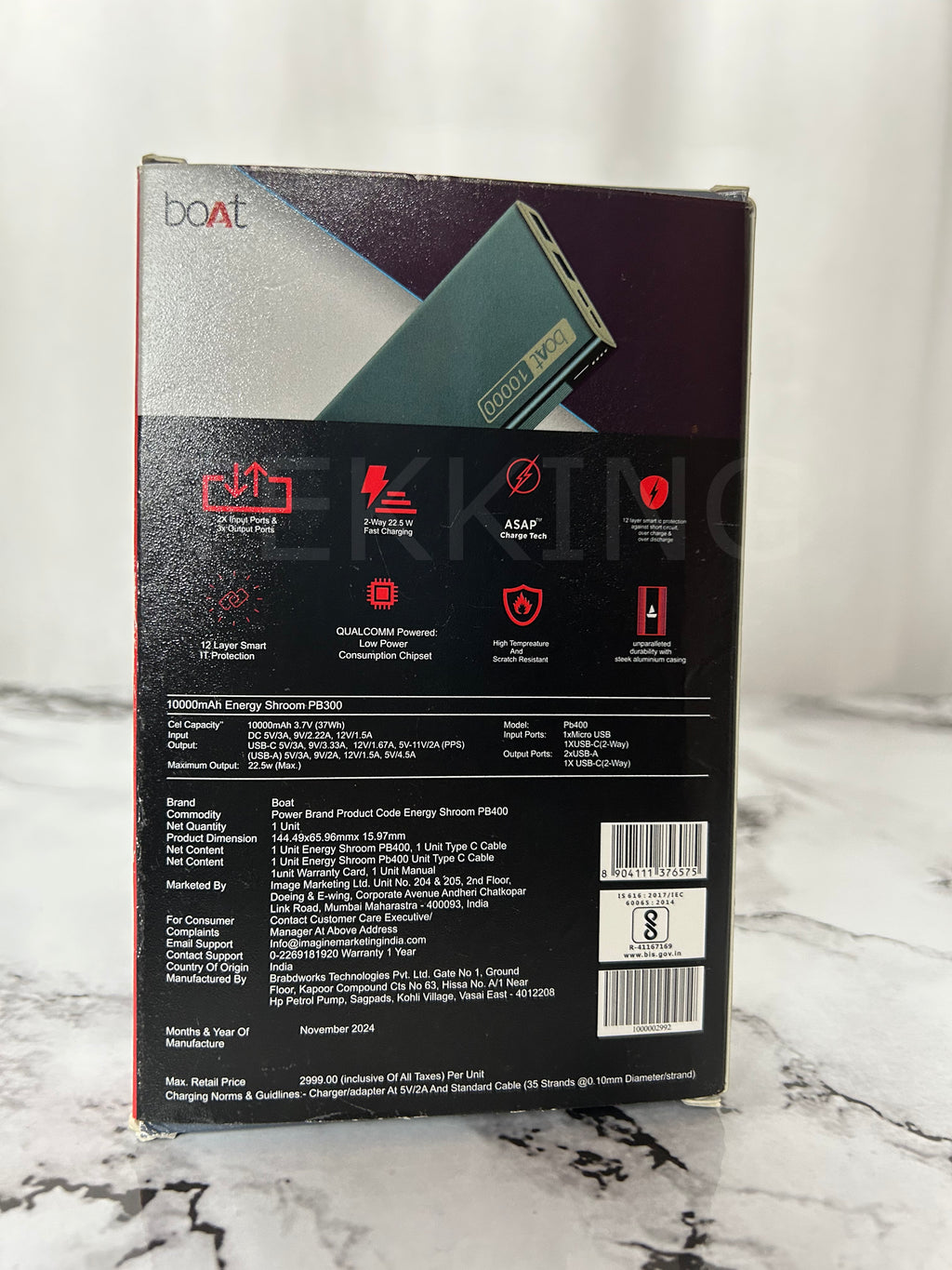 Boat PowerBank 10000Mah with Aluminium Case Premium Quality,  Bp