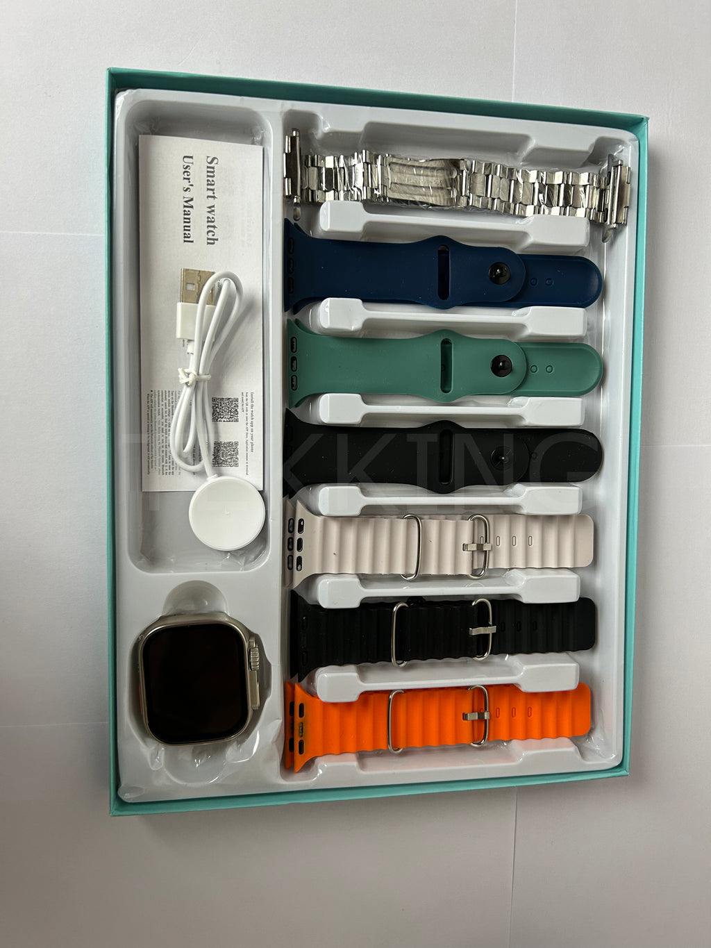 SmartWatch, Bluetooth Calling, Health Monitoring,Android & iOS Support,(Watch, 7 Straps Multicolours) for Men & Women