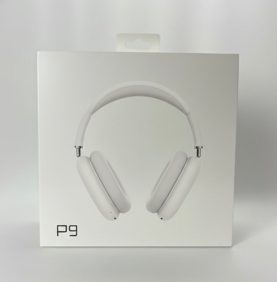 P9 Pro Headphone, Over Ear, Full Adjustable (White Colour)