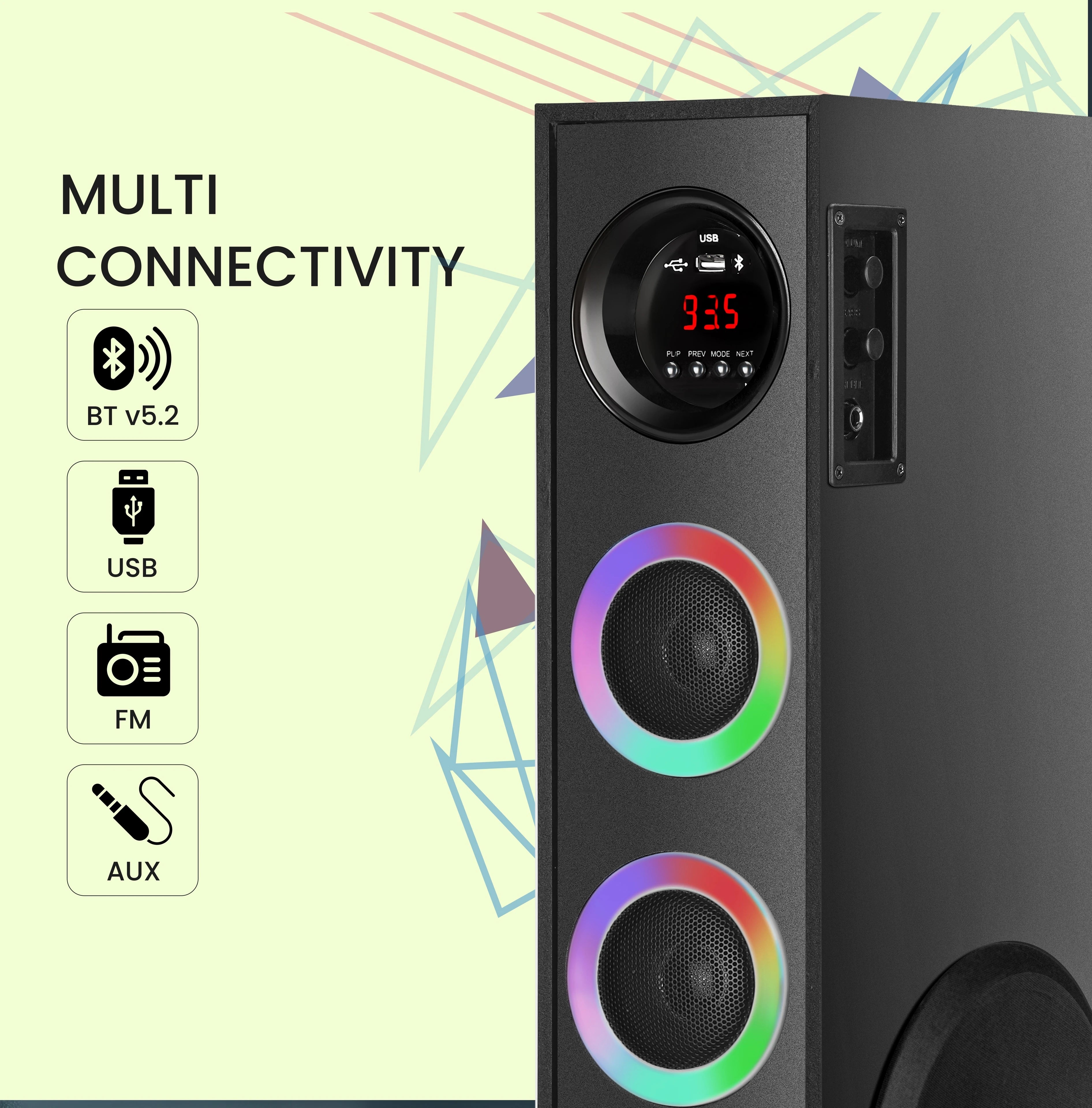 Multimedia Tower Speaker Dj System 100 W Bluetooth Tower Speake 120 W Bluetooth Tower Speaker TS