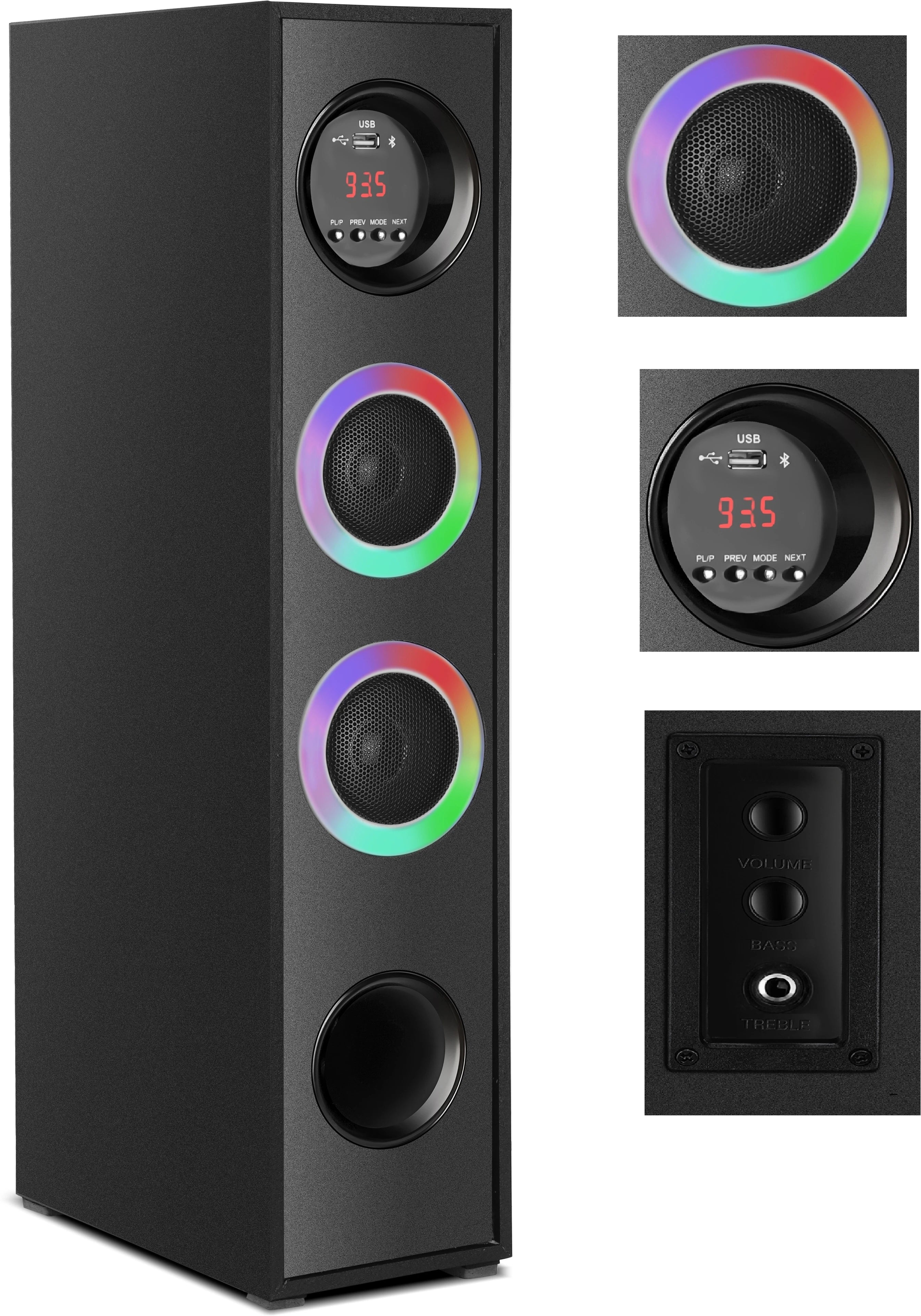 Multimedia Tower Speaker Dj System 100 W Bluetooth Tower Speake 120 W Bluetooth Tower Speaker TS