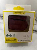 Airpods Silicon Cover(Red colour) SC