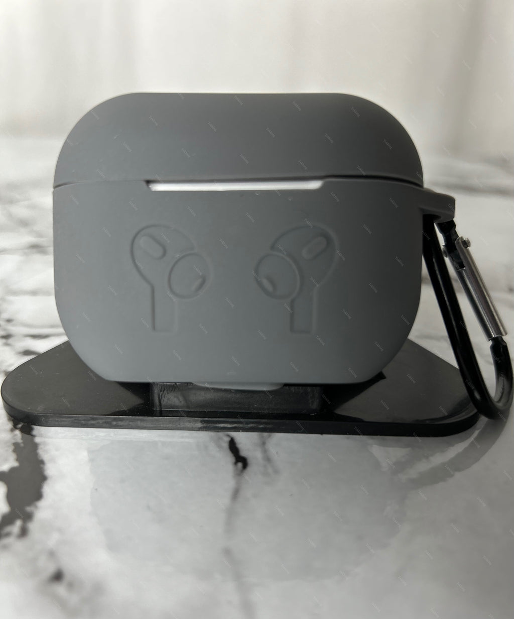 Airpods Silicon Cover(Grey colour) SC